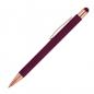 Preview: 5x Touchpen Kugelschreiber "Rosegold" / aus Metall / 5 Farben