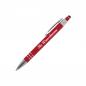 Preview: 5x Touchpen Kugelschreiber mit Namensgravur - aus Metall - mit Soft-Touch - rot