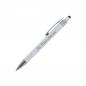 Preview: 5x Touchpen Kugelschreiber mit Namensgravur - aus Metall - mit Soft-Touch - weiß