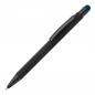 Preview: 5x Touchpen Kugelschreiber mit Namensgravur - aus Metall - Stylusfarbe: blau