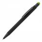 Preview: 5x Touchpen Kugelschreiber mit Namensgravur - aus Metall - Stylusfarbe: hellgrün