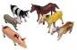 Preview: 6 Farmtiere Spielfiguren / ca. 15 cm