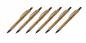 Preview: 6x Touchpen Holz-Kugelschreiber mit Gravur / 6 verschiedene Stylusfarben