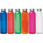 Preview: 6x Trinkflasche / aus Glas / Füllmenge: 500ml / 6 verschieden Farben