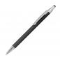 Preview: 7 Touchpen Kugelschreiber aus Metall / gummiert / 7 verschiedene Farben