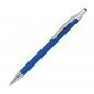 Preview: 7 Touchpen Kugelschreiber aus Metall / gummiert / 7 verschiedene Farben