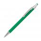 Preview: 7 Touchpen Kugelschreiber aus Metall / gummiert / 7 verschiedene Farben