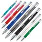 Preview: 8 Kugelschreiber aus Metall / 8 verschiedene Farben