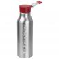 Preview: Alu Trinkflasche mit Gravur / Füllvermögen von 600 ml / mit roten Silikondeckel