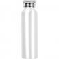 Preview: Aluminium Trinkflasche mit Gravur / mit Trageschlaufe / 600ml / Farbe: weiß