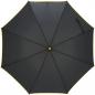 Preview: Automatik-Regenschirm / mit Fiberglasgestänge / Farbe: schwarz-gelb