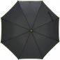 Preview: Automatik-Regenschirm / mit Fiberglasgestänge / Farbe: schwarz-hellgrün