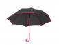 Preview: Automatik-Regenschirm / mit Fiberglasgestänge / Farbe: schwarz-pink