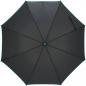 Preview: Automatik-Regenschirm / mit Fiberglasgestänge / Farbe: schwarz-türkis