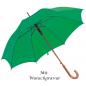 Preview: Automatik-Regenschirm mit Gravur / Farbe: grün