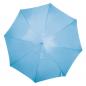 Preview: Automatik-Regenschirm mit Gravur / Farbe: hellblau