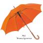 Preview: Automatik-Regenschirm mit Gravur / Farbe: orange