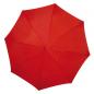 Preview: Automatik-Regenschirm mit Gravur / Farbe: rot