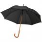 Preview: Automatik-Regenschirm mit Holzgriff / Farbe: schwarz