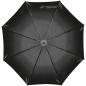 Preview: Automatik-Regenschirm mit Holzgriff und Holzspitzen / Farbe: schwarz