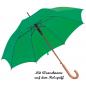 Preview: Automatik-Regenschirm mit Namensgravur - Farbe: grün