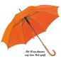 Preview: Automatik-Regenschirm mit Namensgravur - Farbe: orange