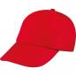 Preview: Baumwoll Basecap 5 Panel / Farbe: rot