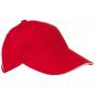 Preview: Baumwoll-Basecap 6 Panel heavy-brushed Cotton / Farbe: rot