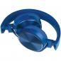 Preview: Bluetooth Kopfhörer mit Metallplatten auf den Ohrmuscheln / Farbe: blau
