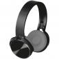 Preview: Bluetooth Kopfhörer mit Metallplatten auf den Ohrmuscheln / Farbe: schwarz