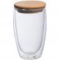 Preview: Doppelwandiges Glas / Füllvermögen: 500 ml / mit Bambusdeckel