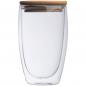 Preview: Doppelwandiges Glas / Füllvermögen: 500 ml / mit Bambusdeckel