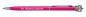 Preview: Drehkugelschreiber mit Gravur / aus Metall mit Krone / Kugelschreiberfarbe: pink