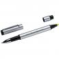 Preview: Duo-Pen aus Metall mit Gravur / mit Kugelschreiber schwarzscheibend + Textmarker