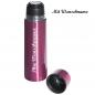 Preview: Edelstahl Isolierkanne mit Namensgravur - Thermosflasche - Farbe: pink