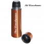 Preview: Edelstahl Isolierkanne mit Namensgravur - Thermosflasche - Farbe:orange