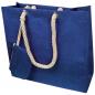 Preview: Einkaufstasche / Jutetasche mit Kordel / Farbe: blau