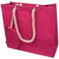 Preview: Einkaufstasche / Jutetasche mit Kordel / Farbe: pink
