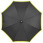 Preview: Eleganter Automatik-Regenschirm / mit Softgriff / Farbe: schwarz-apfelgrün