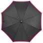 Preview: Eleganter Automatik-Regenschirm / mit Softgriff / Farbe: schwarz-pink