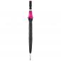 Preview: Eleganter Automatik-Regenschirm / mit Softgriff / Farbe: schwarz-pink