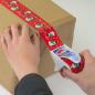 Preview: Geschenkband für Weihnachten mit Abroller / Packband