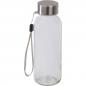 Preview: Glas Trinkflasche mit schwarzen Neoprenüberzug / 300ml / Farbe: transparent