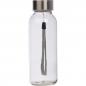 Preview: Glas Trinkflasche mit schwarzen Neoprenüberzug / 300ml / Farbe: transparent