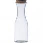 Preview: Glasflasche mit Korkdeckel / Karaffe / 1.000 ml