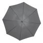 Preview: Großer Regenschirm / mit angenehmem Softgriff / Farbe: grau/silbergrau