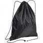 Preview: Gymbag / Sportbeutel / Turnbeutel / aus recyceltem Polyester / Farbe: schwarz