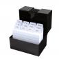 Preview: Herlitz Karteikasten mit 100 Karteikarten / Lernbox / DIN A8 / Farbe: schwarz