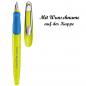 Preview: Herlitz Schulfüllhalter "my.pen" mit Namensgravur -Füller - Farbe: lemon/blau