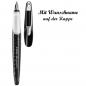 Preview: Herlitz Schulfüllhalter mit Namensgravur - Füller "my.pen" - Farbe: schwarz/weiß